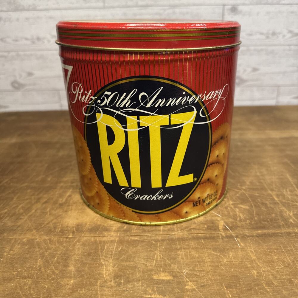 vintage ritz cracker tin 1984 50Th Anniversary